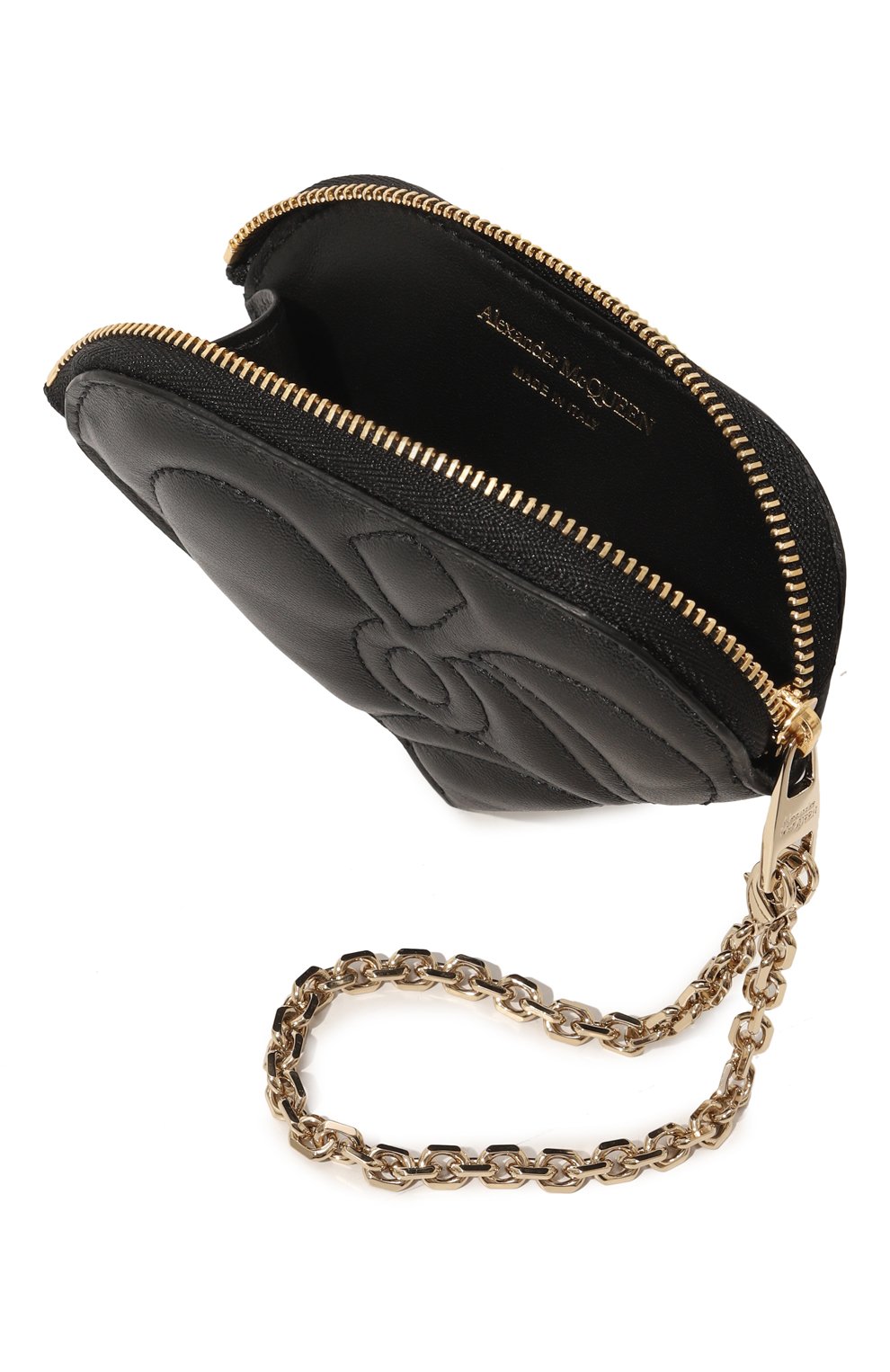 Кожаный футляр для монет ALEXANDER MCQUEEN черного цвета по цене 38800 руб., арт. 734599 1BLGA, фото 3 Кожаный футляр для монет ALEXANDER MCQUEEN, арт. 734599 1BLGA, фото 3