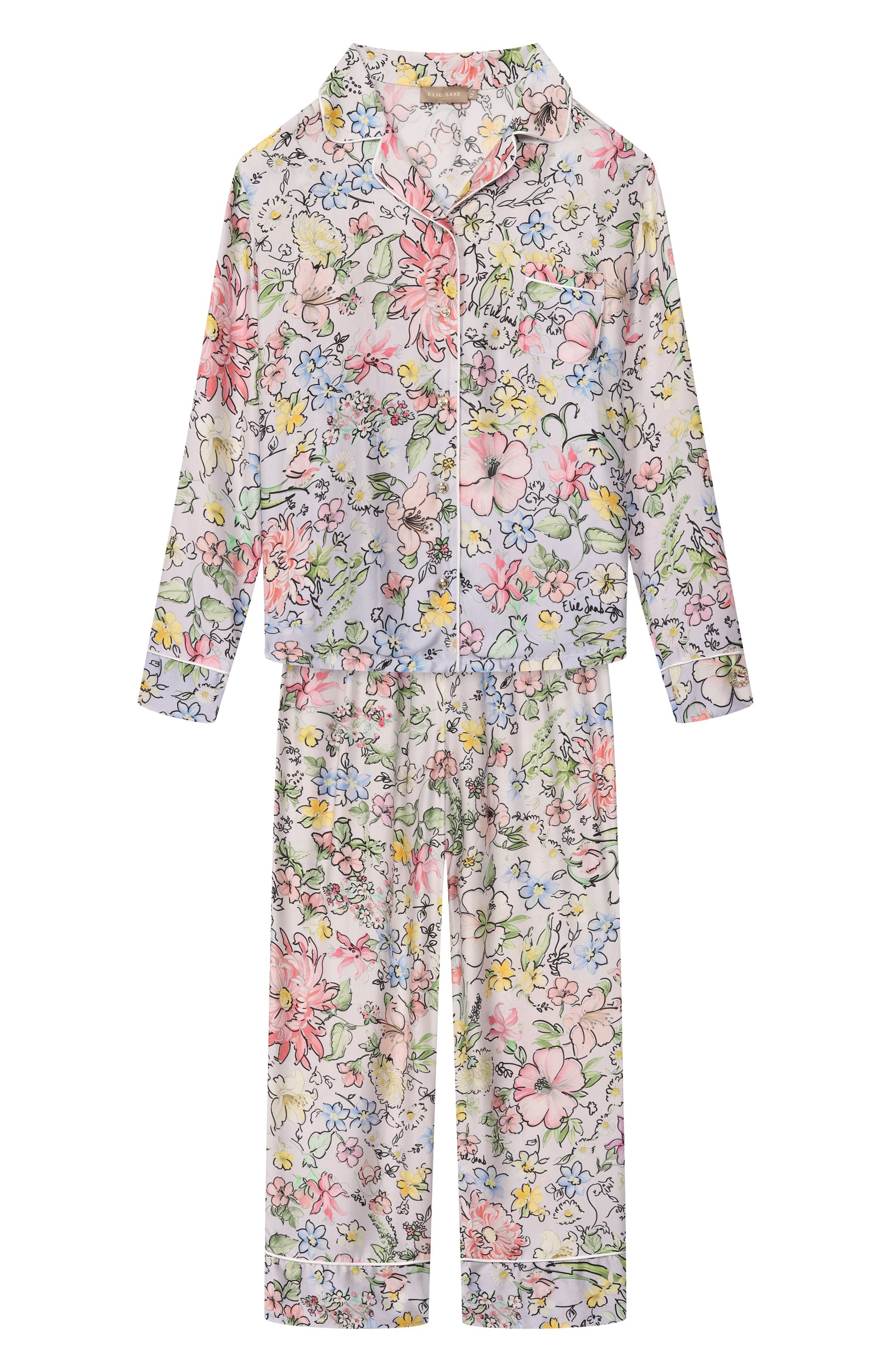 Костюм из вискозы ELIE SAAB JUNIOR, арт. EFC0002/TS1171_001, фото 1