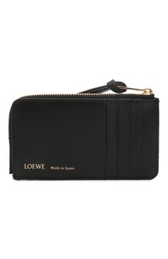 Женский кожаный чехол для кредитных карт LOEWE черного цвета, арт. C604Z40X01 | Фото 1 (Материал: Текстиль, Натуральная кожа)