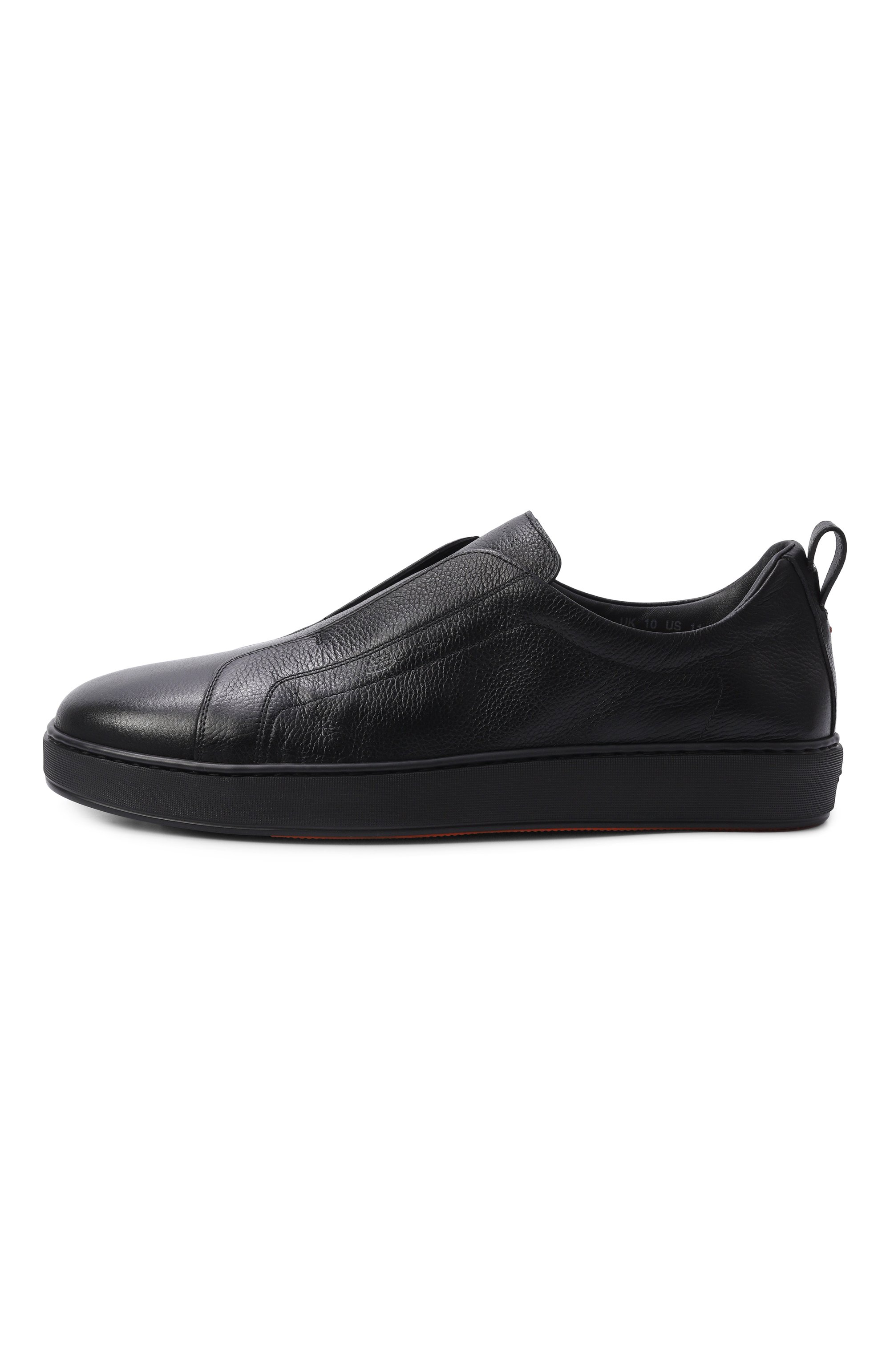 Кожаные кеды cleanic SANTONI черного цвета по цене 99500 руб., арт. MBCG22211NEATCKA, фото 3 Кожаные кеды cleanic SANTONI, арт. MBCG22211NEATCKA, фото 3