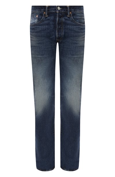 Джинсы прямого кроя RRL синего цвета по цене 52750 руб., арт. 782658886, фото 1 Джинсы прямого кроя RRL, арт. 782658886, фото 1