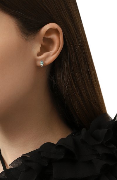 Серьги-пусеты с голубым топазом MOONKA, арт. ec-ser-btpz, фото 2