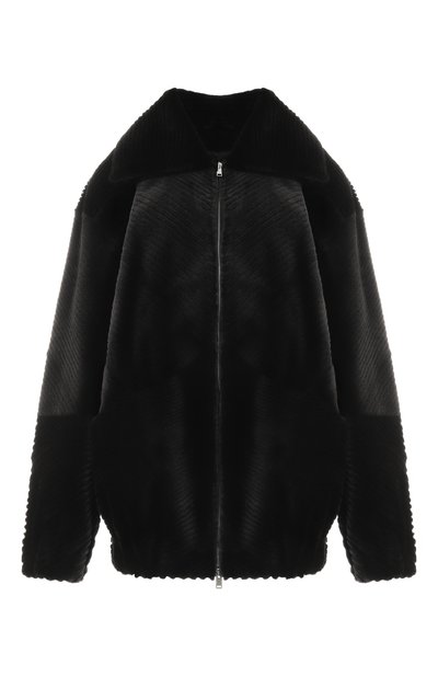 Женская бомбер из норки MVST, арт. M015/MINK SHARED B