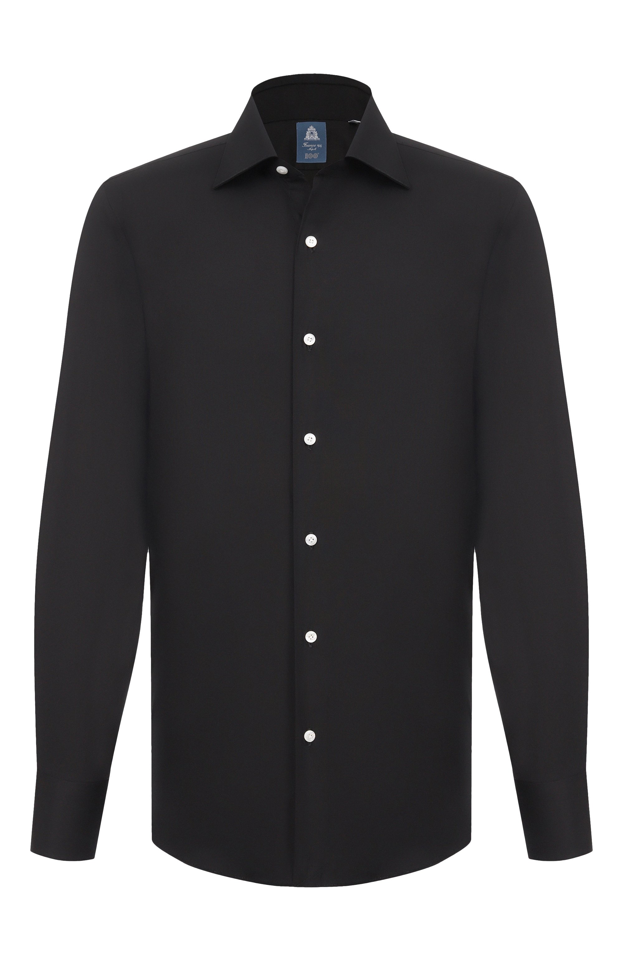 Хлопковая сорочка FINAMORE 1925 черного цвета по цене 44050 руб., арт. MILAN0/C0643, фото 1 Хлопковая сорочка FINAMORE 1925, арт. MILAN0/C0643, фото 1