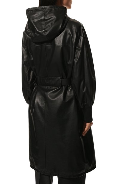 Кожаное пальто PRADA, арт. 56A014-1WDV-F0002, фото 4