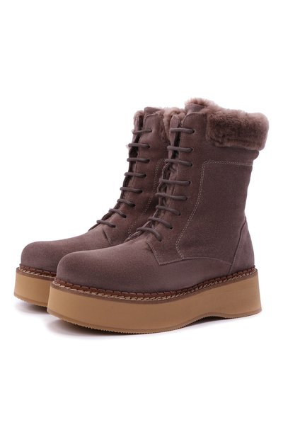 Замшевые ботинки naia PALOMA BARCELO, арт. NAIA SUEDE/M0UT0N, фото 1