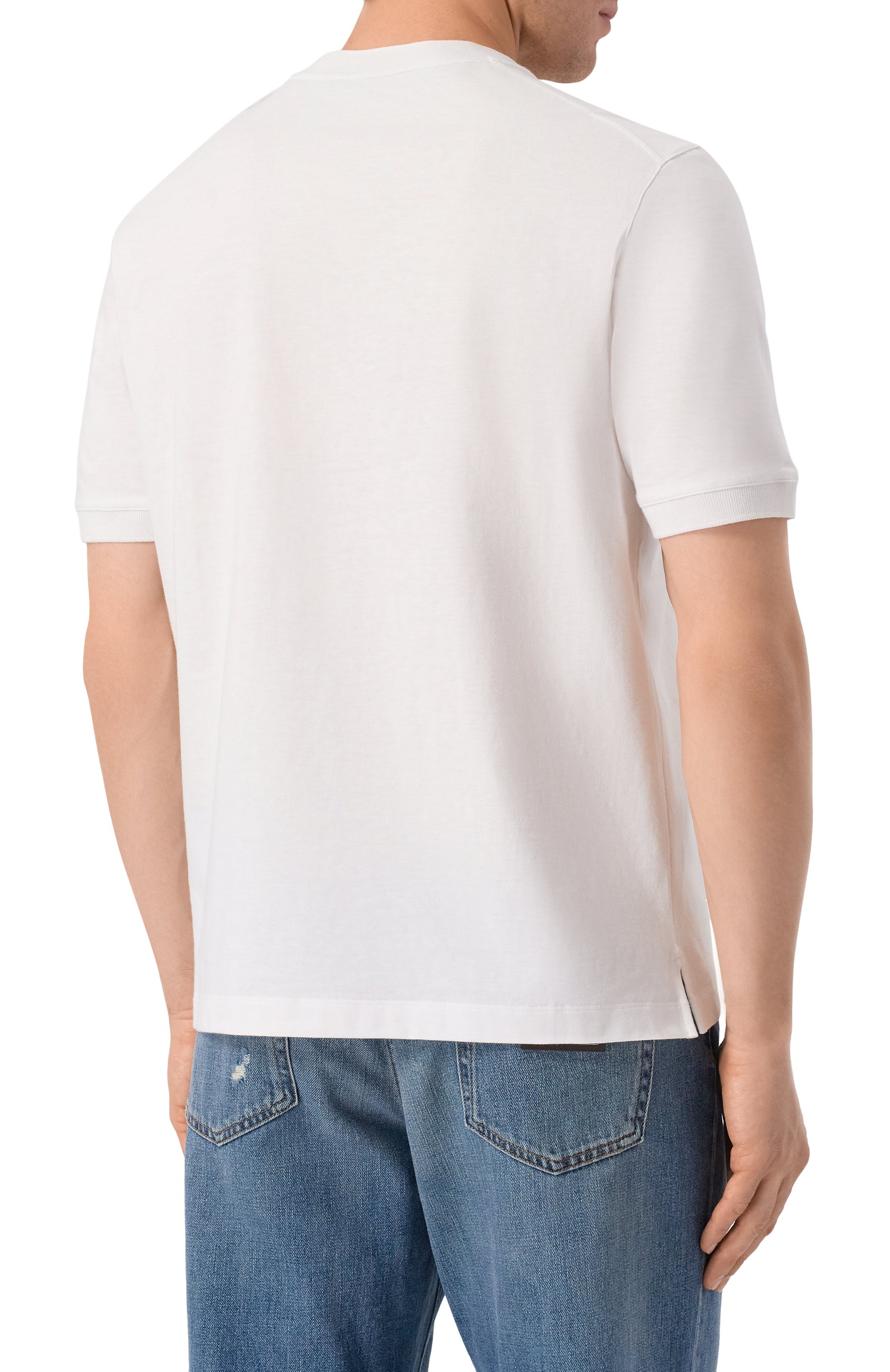 Хлопковая футболка CANALI, арт. T0930/MJ02435, фото 4