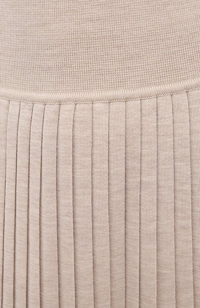 Юбка из шерсти и шелка THE ROW бежевого цвета по цене 226000 руб., арт. 5678Y476, фото 5 Юбка из шерсти и шелка THE ROW, арт. 5678Y476, фото 5