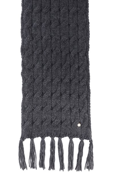 Шарф COCCINELLE серого цвета по цене 13650 руб., арт. E7 TRV 31 01 01, фото 4 Шарф COCCINELLE, арт. E7 TRV 31 01 01, фото 4