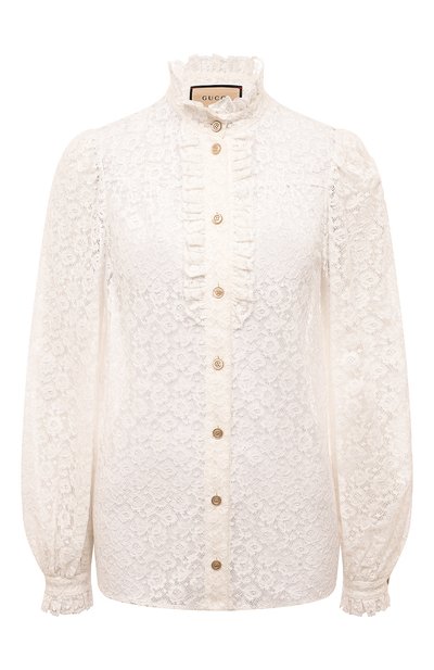 Женская кружевная блузка GUCCI, арт. 652113 ZAGNR