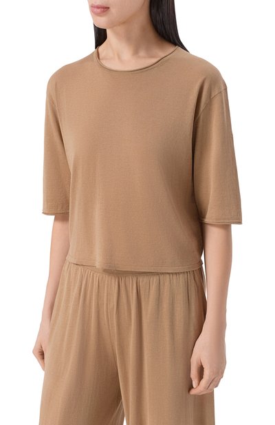 Футболка из шелка и хлопка 12 STOREEZ, арт. 136937, фото 3