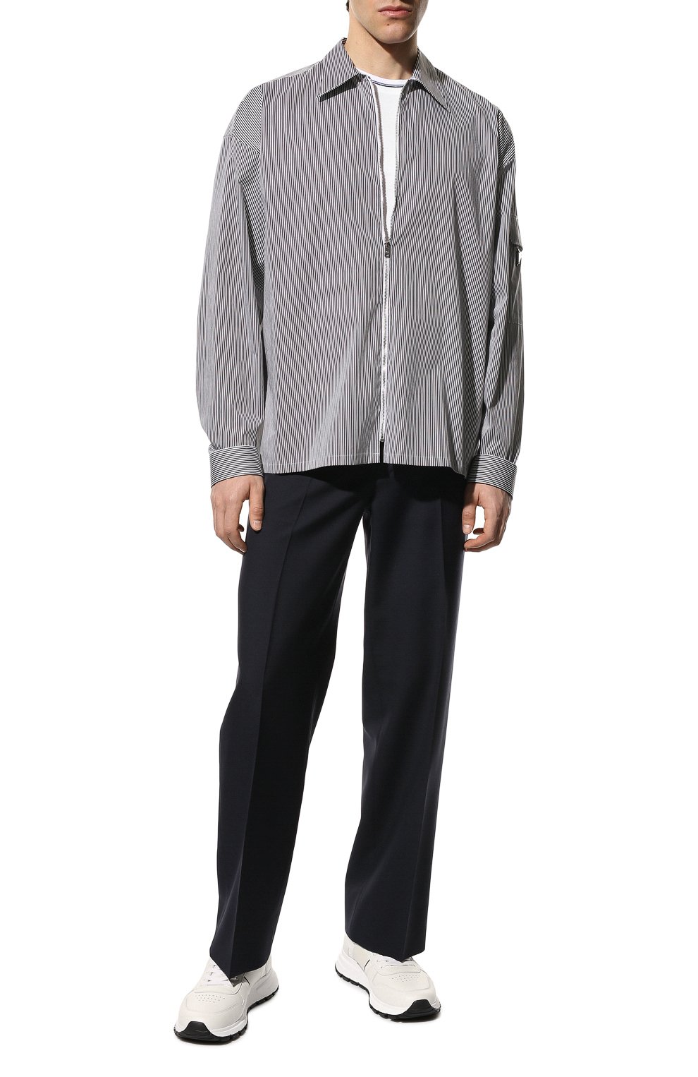 Хлопковая рубашка PRADA, арт. SC588-10G7-F0967-221, фото 2