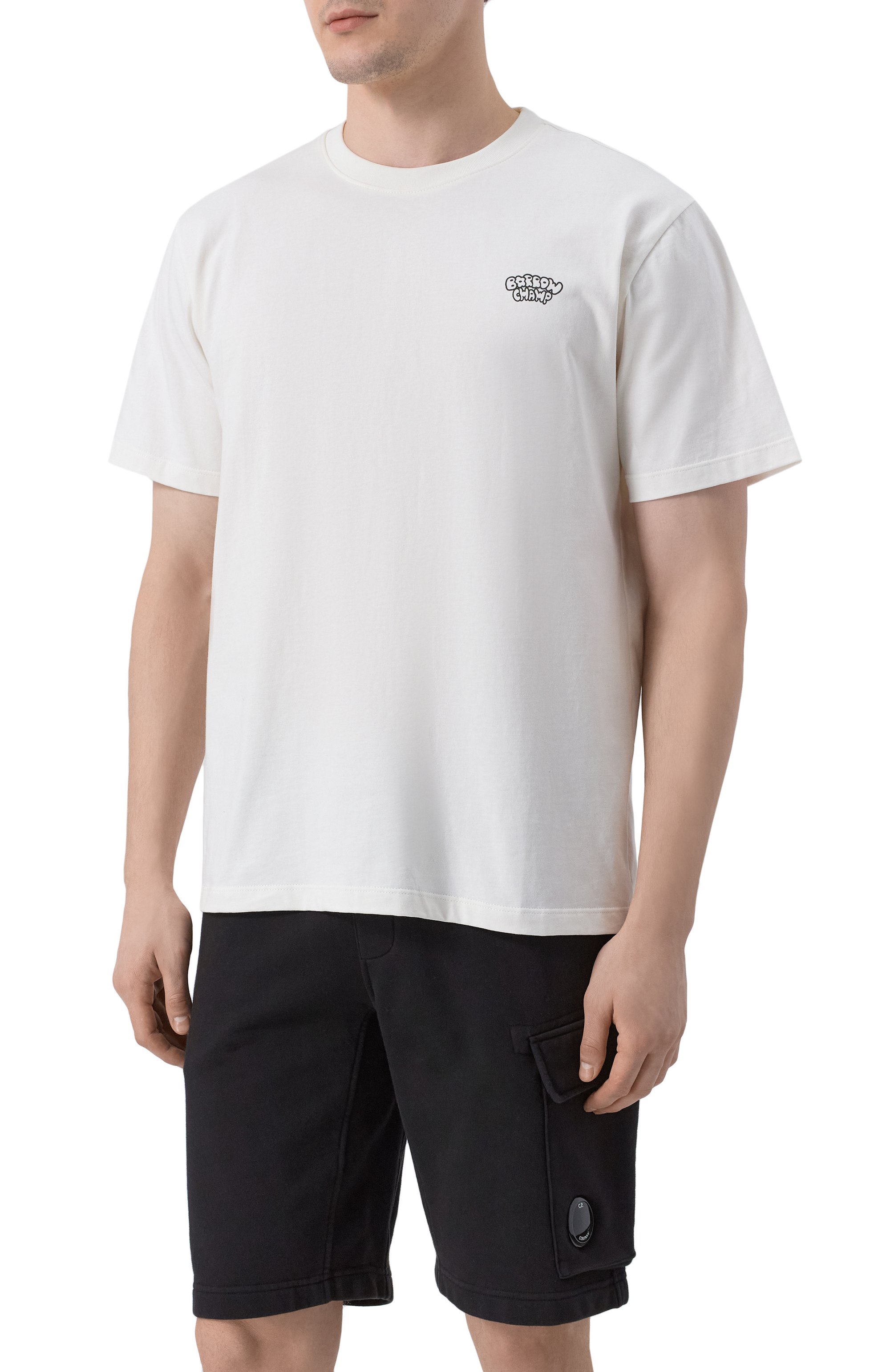 Хлопковая футболка BARROW, арт. S5BWMATH159, фото 3