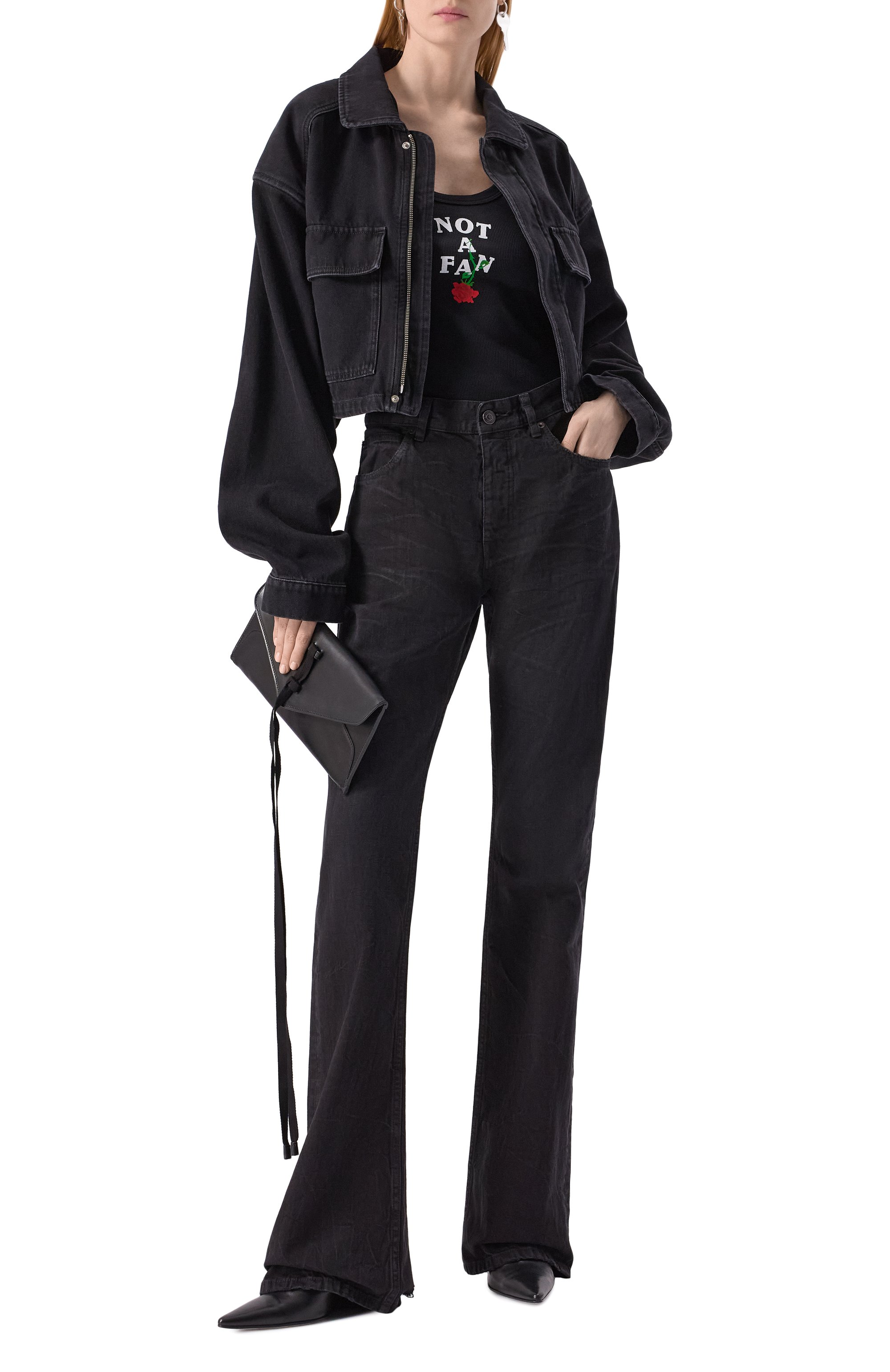 Хлопковая майка SSHEENA, арт. 25SSTAMARA TS25010/WHITE, фото 2