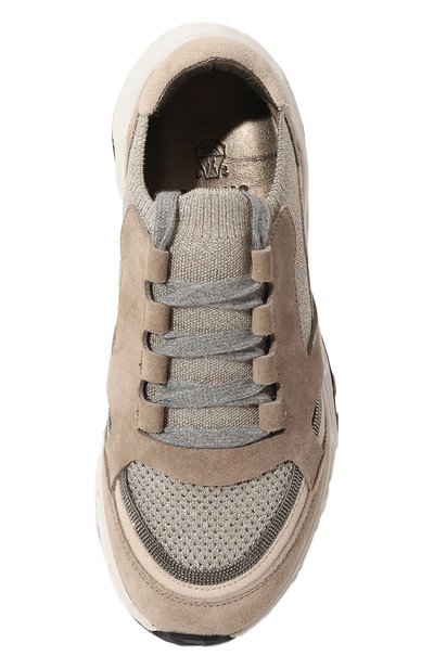 Комбинированные кроссовки BRUNELLO CUCINELLI, арт. MZ34G2265P, фото 4