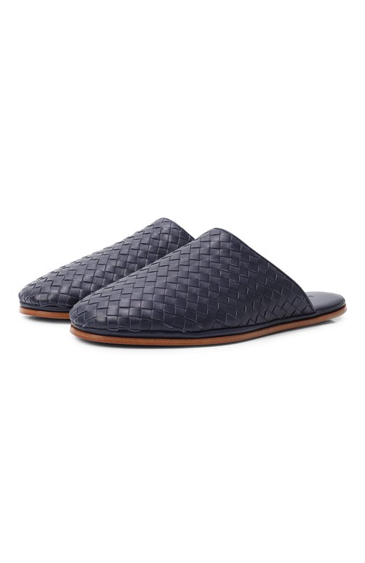 Кожаные сабо Sunday Bottega Veneta 730273/V2ED0 Синий 730273/V2ED0