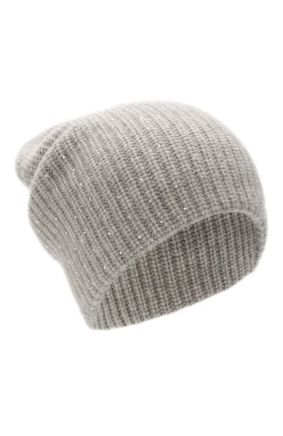 Кашемировая шапка WILLIAM SHARP серого цвета по цене 89950 руб., арт. A61-13, фото 1 Кашемировая шапка WILLIAM SHARP, арт. A61-13, фото 1