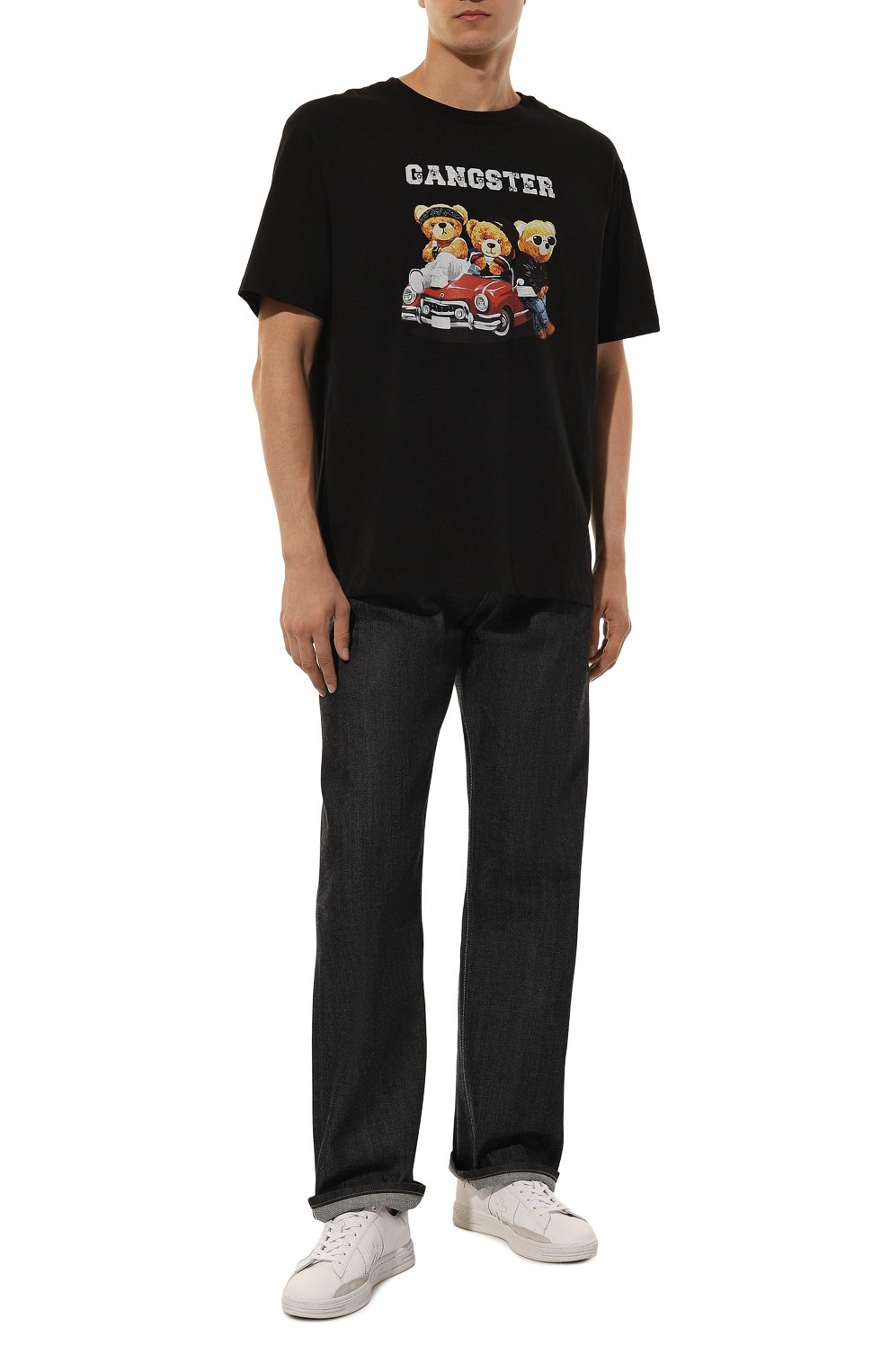 Хлопковая футболка BISIBIGLIO, арт. GANGSTER TEDDYS, фото 2