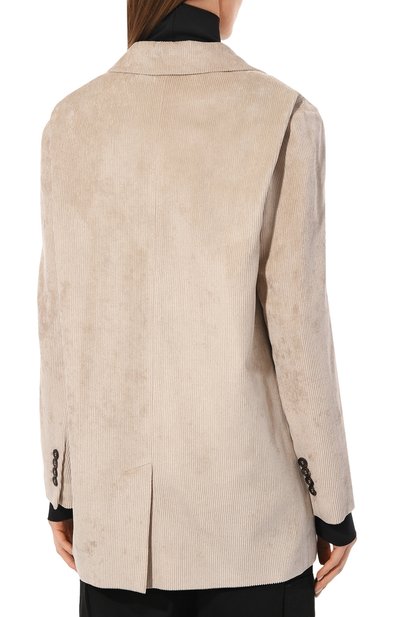 Вельветовый жакет BRUNELLO CUCINELLI бежевого цвета по цене 365000 руб., арт. MD5412482P, фото 4 Вельветовый жакет BRUNELLO CUCINELLI, арт. MD5412482P, фото 4