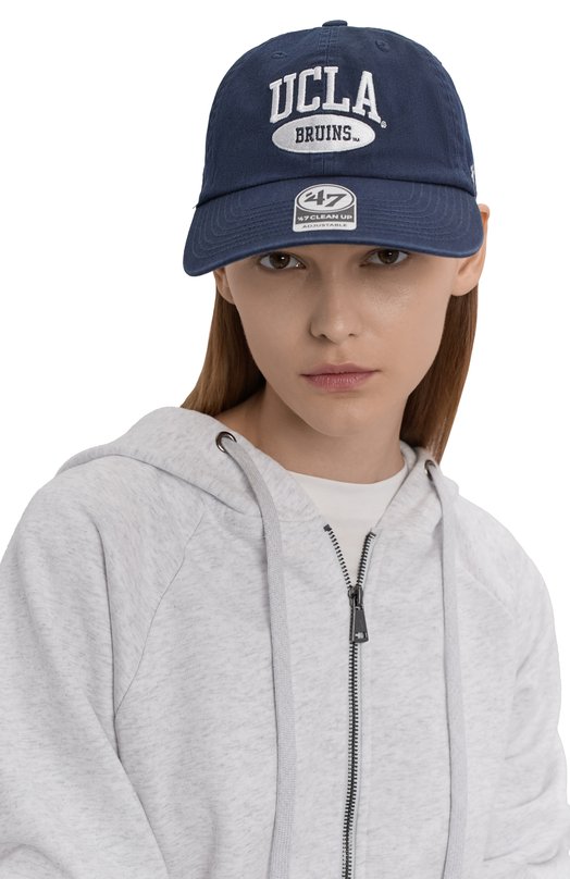 Хлопковая бейсболка Sporty and Rich AC060615670BL106 Синий  AC060615670BL106 Фото 2