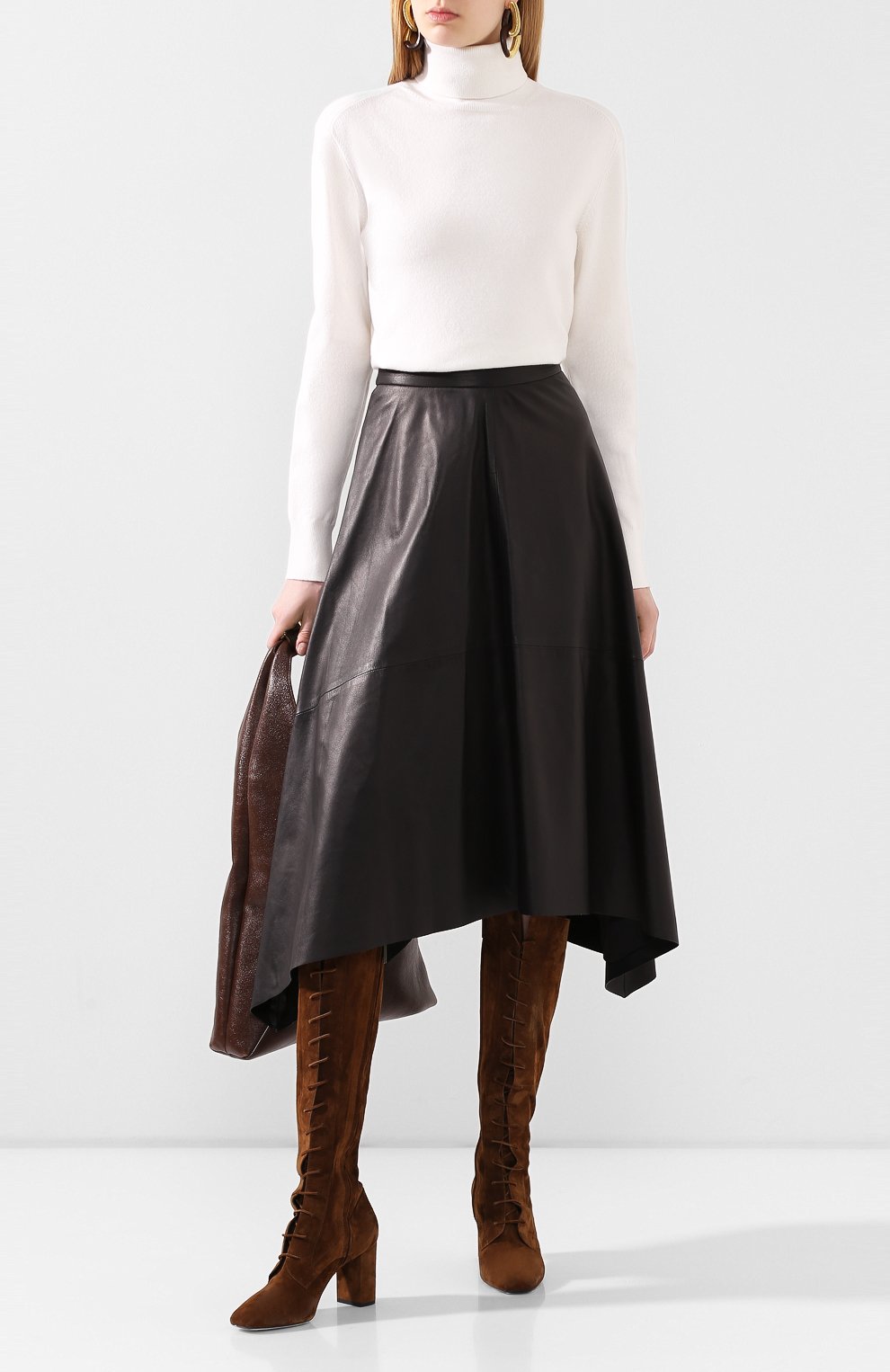 Кожаная юбка BRUNELLO CUCINELLI, арт. M0TANG2911, фото 2