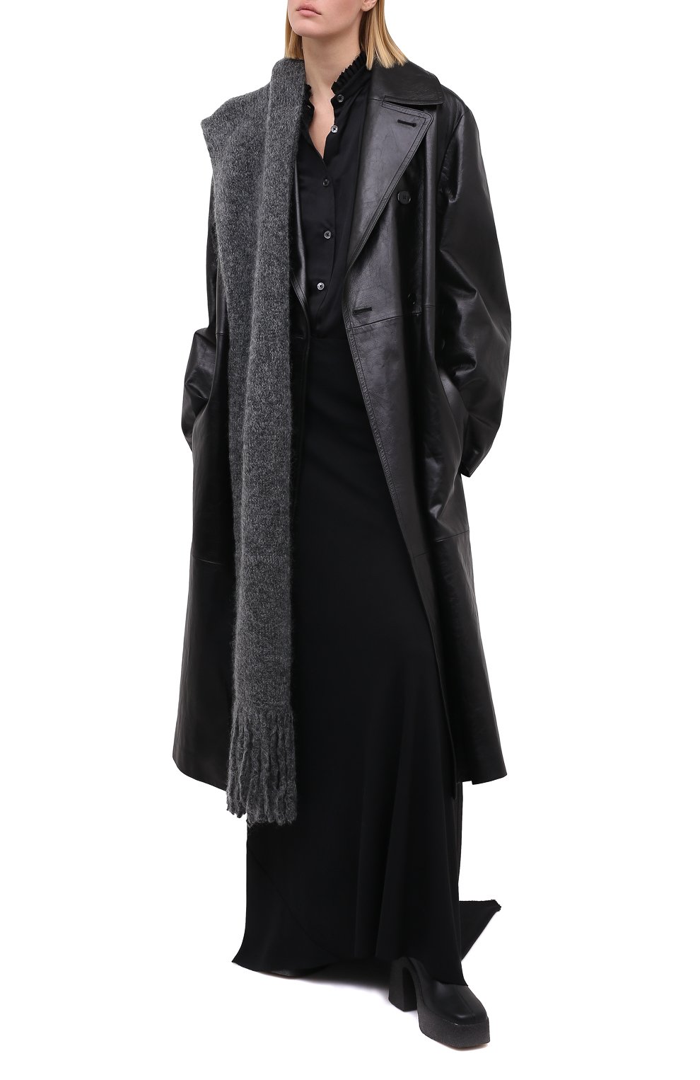 Шерстяная юбка ANN DEMEULEMEESTER черного цвета по цене 98500 руб., арт. 2002-1750-P-170-099, фото 3 Шерстяная юбка ANN DEMEULEMEESTER, арт. 2002-1750-P-170-099, фото 3