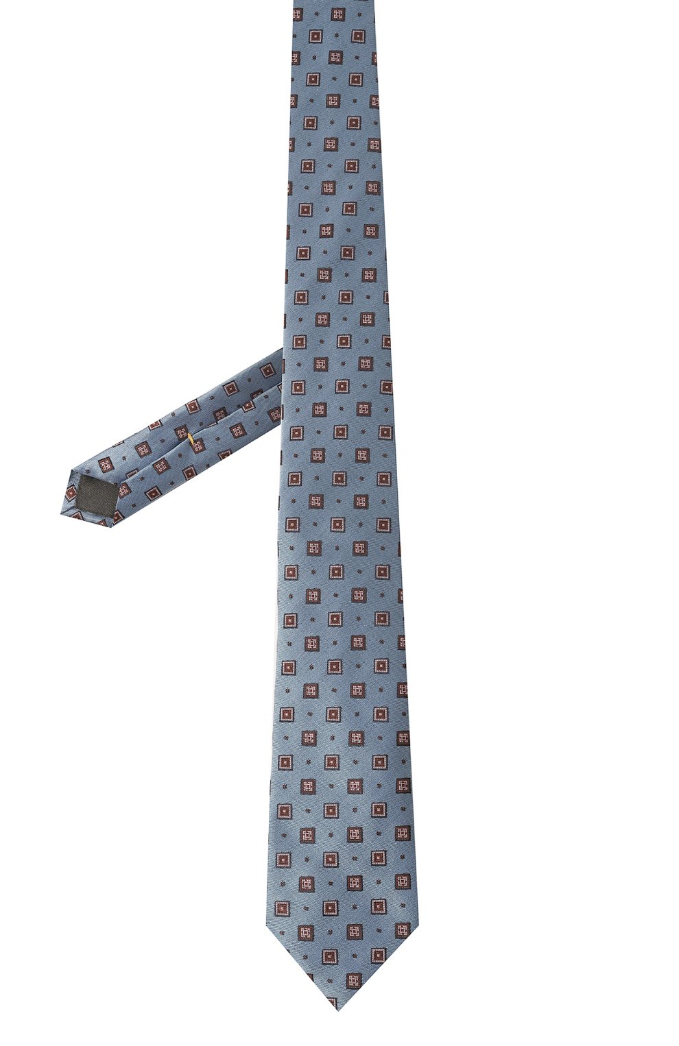 Шелковый галстук CANALI синего цвета по цене 17600 руб., арт. 18/HJ03654, фото 3 Шелковый галстук CANALI, арт. 18/HJ03654, фото 3
