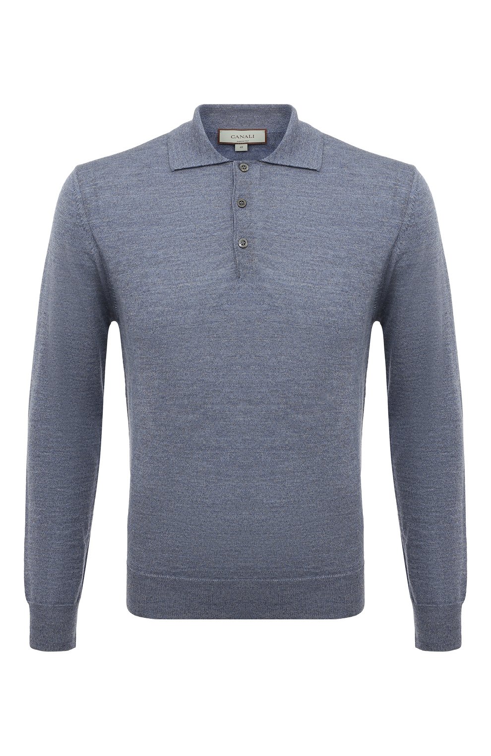 Шерстяное поло CANALI голубого цвета по цене 35150 руб., арт. C0017/MK00077, фото 1 Шерстяное поло CANALI, арт. C0017/MK00077, фото 1