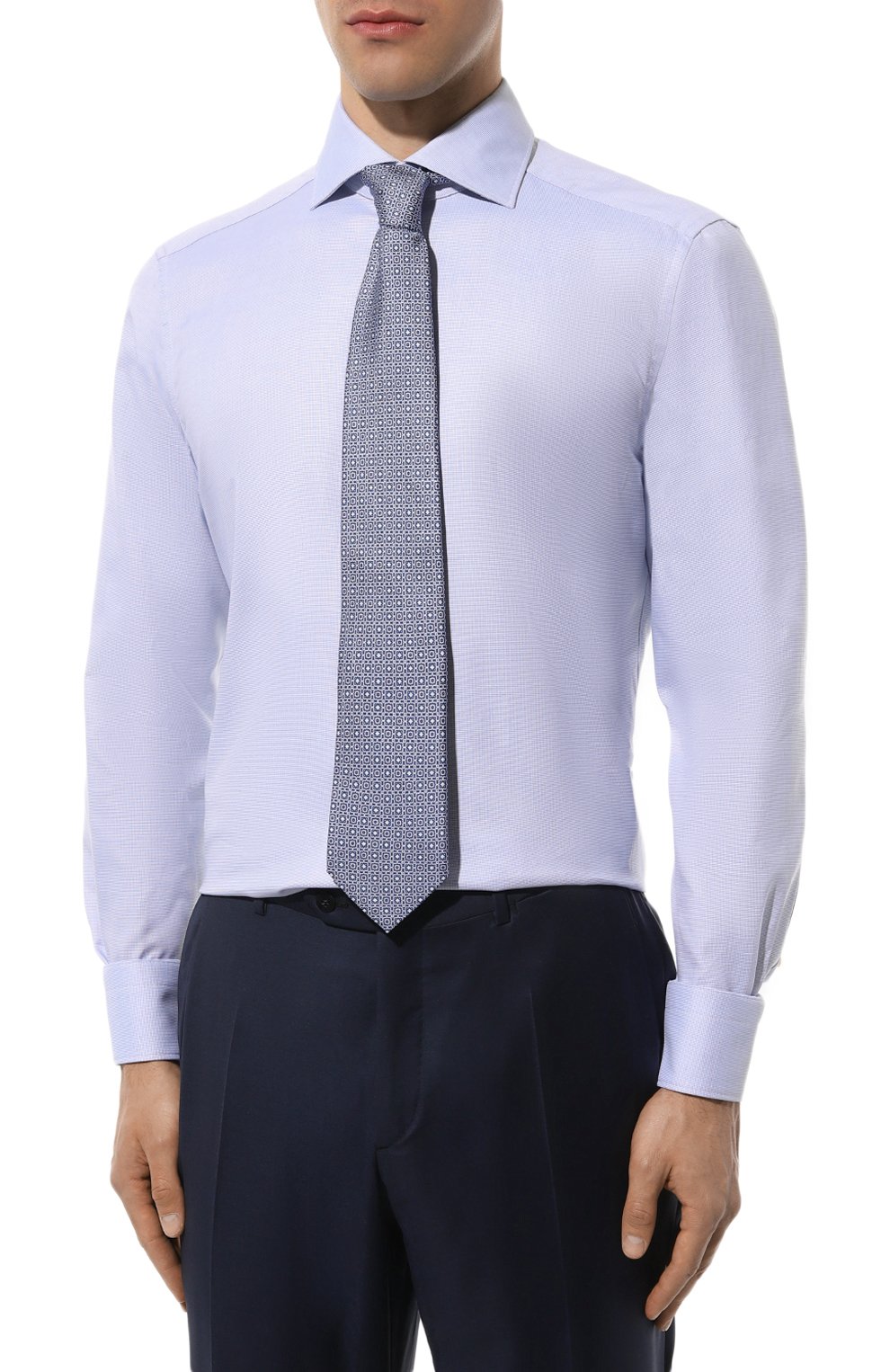 Хлопковая сорочка ZEGNA, арт. 701622A7/9MS0BA, фото 3