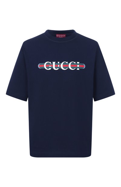 Мужская хлопковая футболка GUCCI, арт. 784361/XJGTE