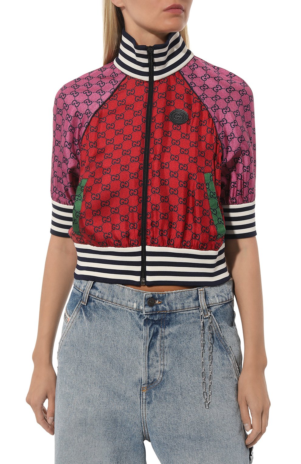 Шелковый бомбер GUCCI, арт. 660267 XJDJJ, фото 3