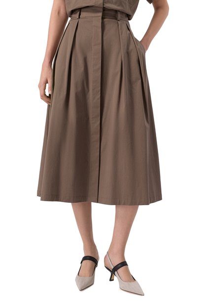 Хлопковая юбка LORENA ANTONIAZZI, арт. P2556G012A/4818, фото 3