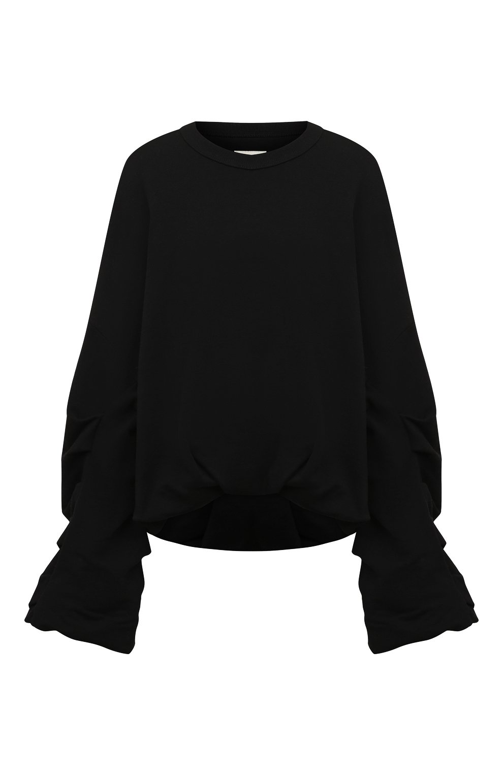 Хлопковый свитшот DRIES VAN NOTEN черного цвета по цене 49200 руб., арт. 222-031131-5611, фото 1 Хлопковый свитшот DRIES VAN NOTEN, арт. 222-031131-5611, фото 1