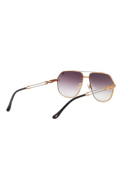 Солнцезащитные очки VINTAGE FRAMES, арт. B0SS D0UBLE R0PE 18KT TW0-T0NE G0LD/CHARC0AL, фото 5