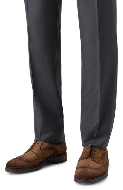 Замшевые дерби easy on SANTONI, арт. MGEG19033NEAXGEX, фото 3