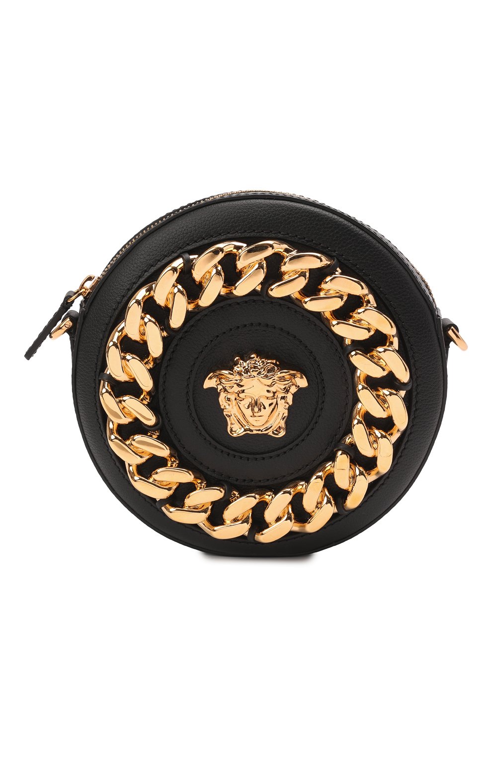 Сумка la medusa disco VERSACE черного цвета по цене 139500 руб., арт. DBFI050/1A02772, фото 1 Сумка la medusa disco VERSACE, арт. DBFI050/1A02772, фото 1