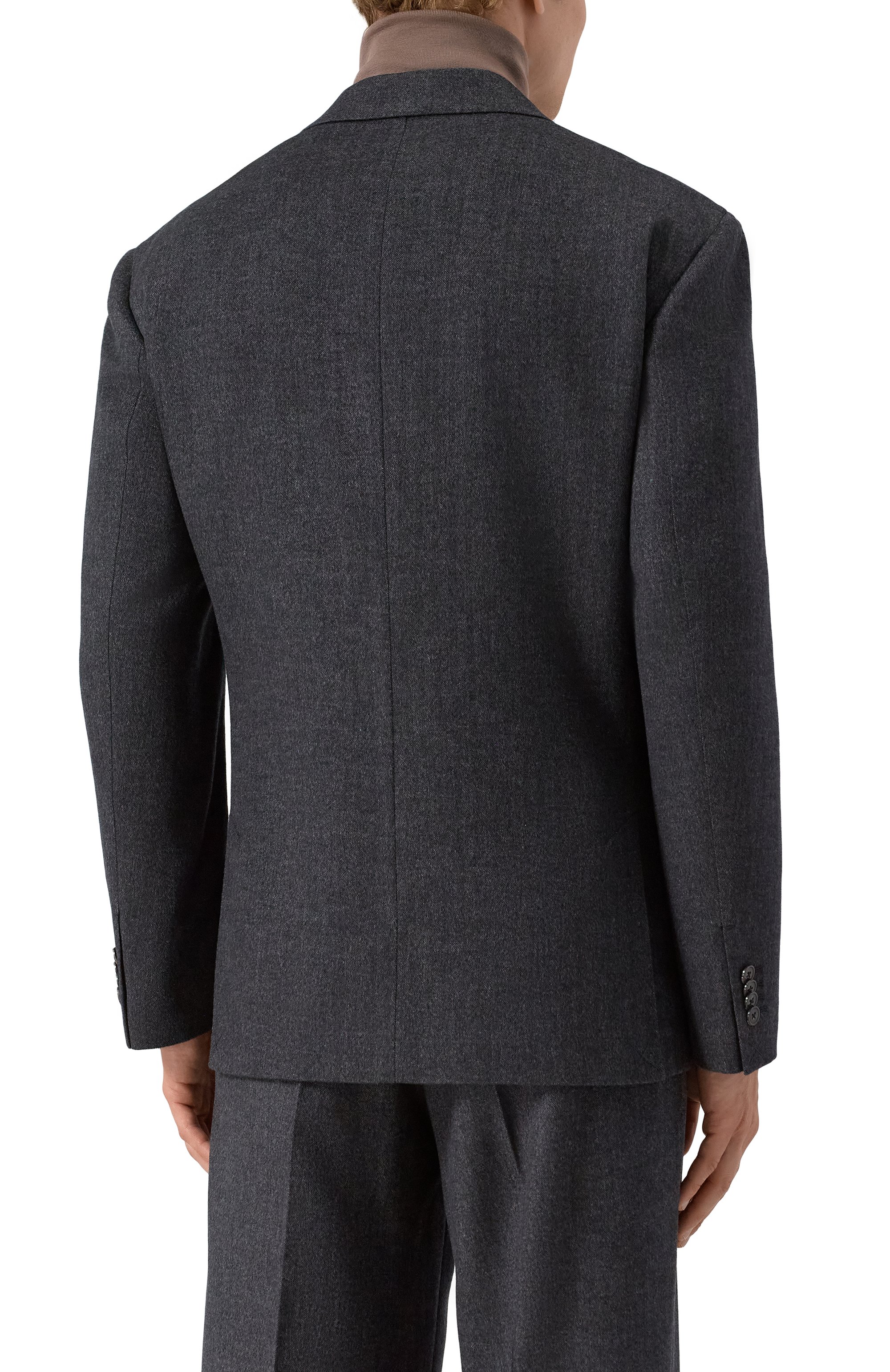 Пиджак из шерсти и шелка 12 STOREEZ темно-серого цвета по цене 47000 руб., арт. 133340, фото 5 Пиджак из шерсти и шелка 12 STOREEZ, арт. 133340, фото 5