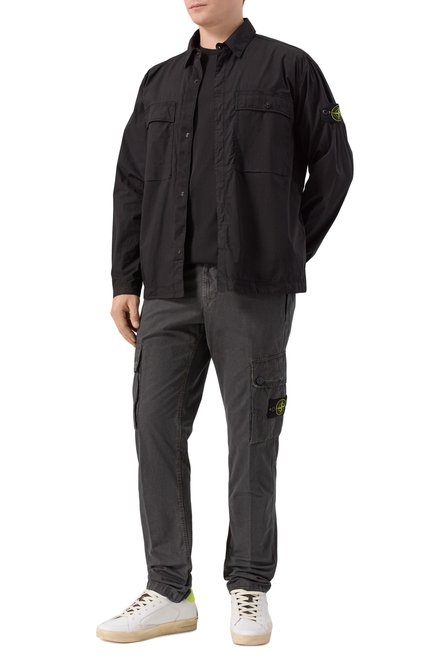 Мужская хлопковая куртка STONE ISLAND, арт. K1S151200015/S0003
