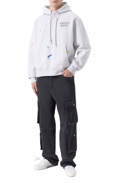 Текстильные кеды vulcanized undercut OFF-WHITE, арт. 0MIA2A2F25FAB0011001, фото 2