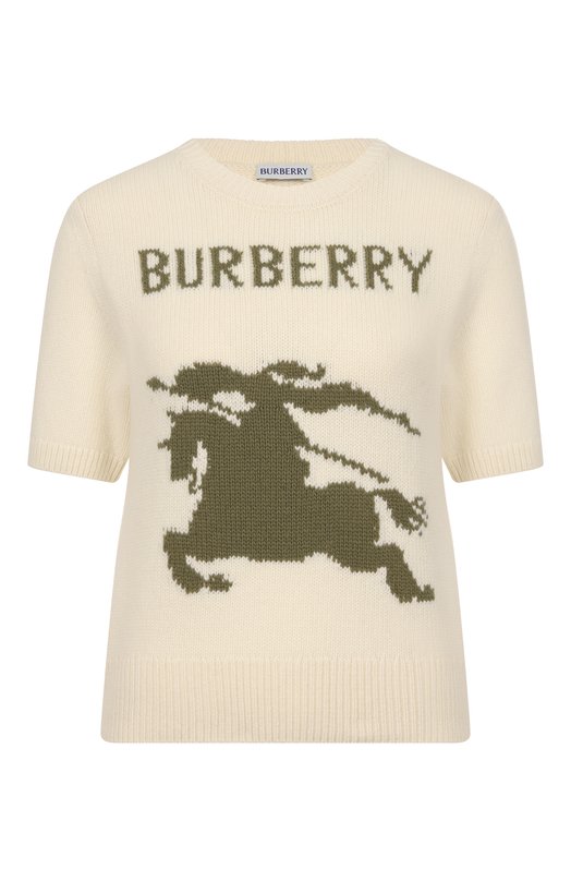 Пуловер из шерсти и кашемира Burberry 8118622 Кремовый 8118622