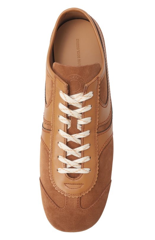 Замшевые кеды Dries Van Noten MS251/1503/126 Коричневый  MS251/1503/126 Фото 6
