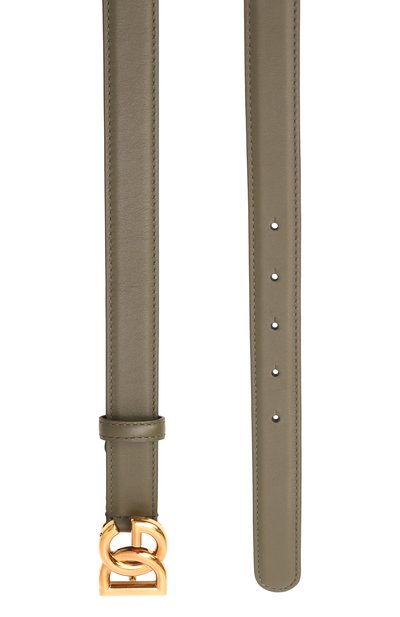 Кожаный ремень DOLCE & GABBANA хаки цвета по цене 56500 руб., арт. BE1447/AK274, фото 3 Кожаный ремень DOLCE & GABBANA, арт. BE1447/AK274, фото 3