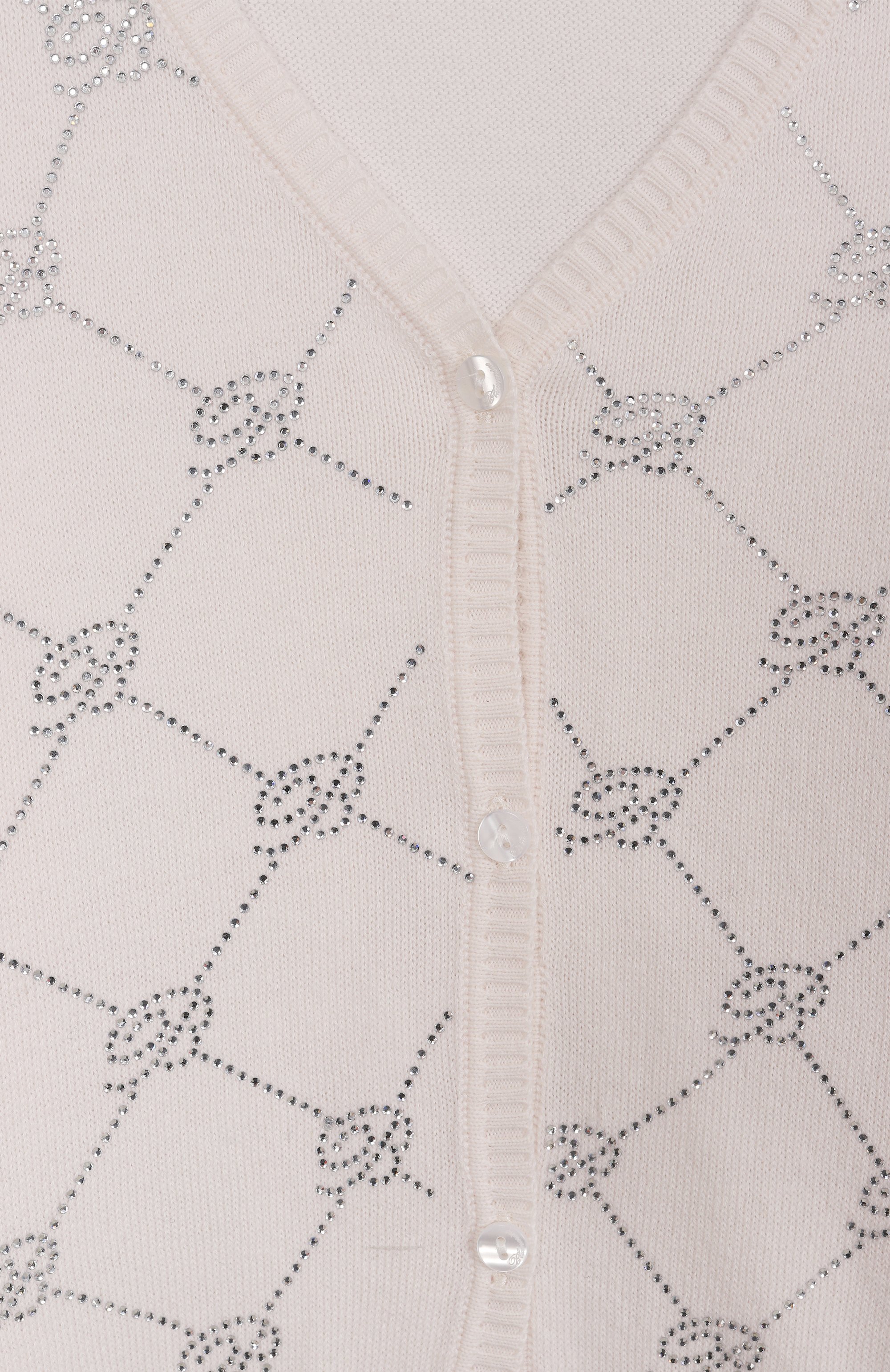 Хлопковый кардиган BLUMARINE, арт. BFMA002.C.FL028/6A-12A, фото 3