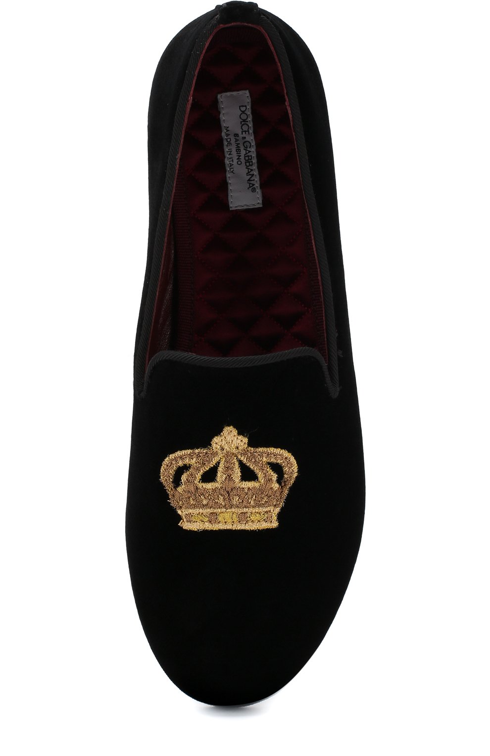 Текстильные слиперы с вышивкой DOLCE & GABBANA, арт. DA0297/AE173/29-36, фото 4