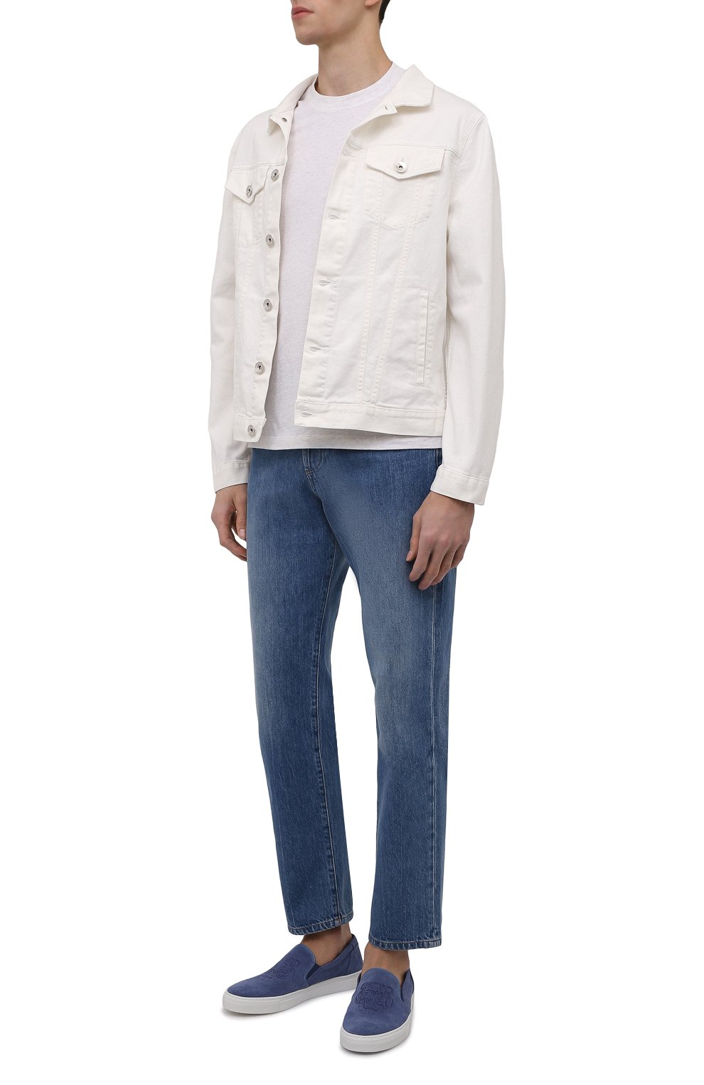 Замшевые слипоны KENZO, арт. FC55SN100L75, фото 2