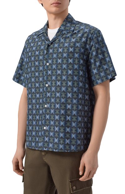 Рубашка из хлопка и шелка ZILLI, арт. ZSSH8BM0107I2128F, фото 3