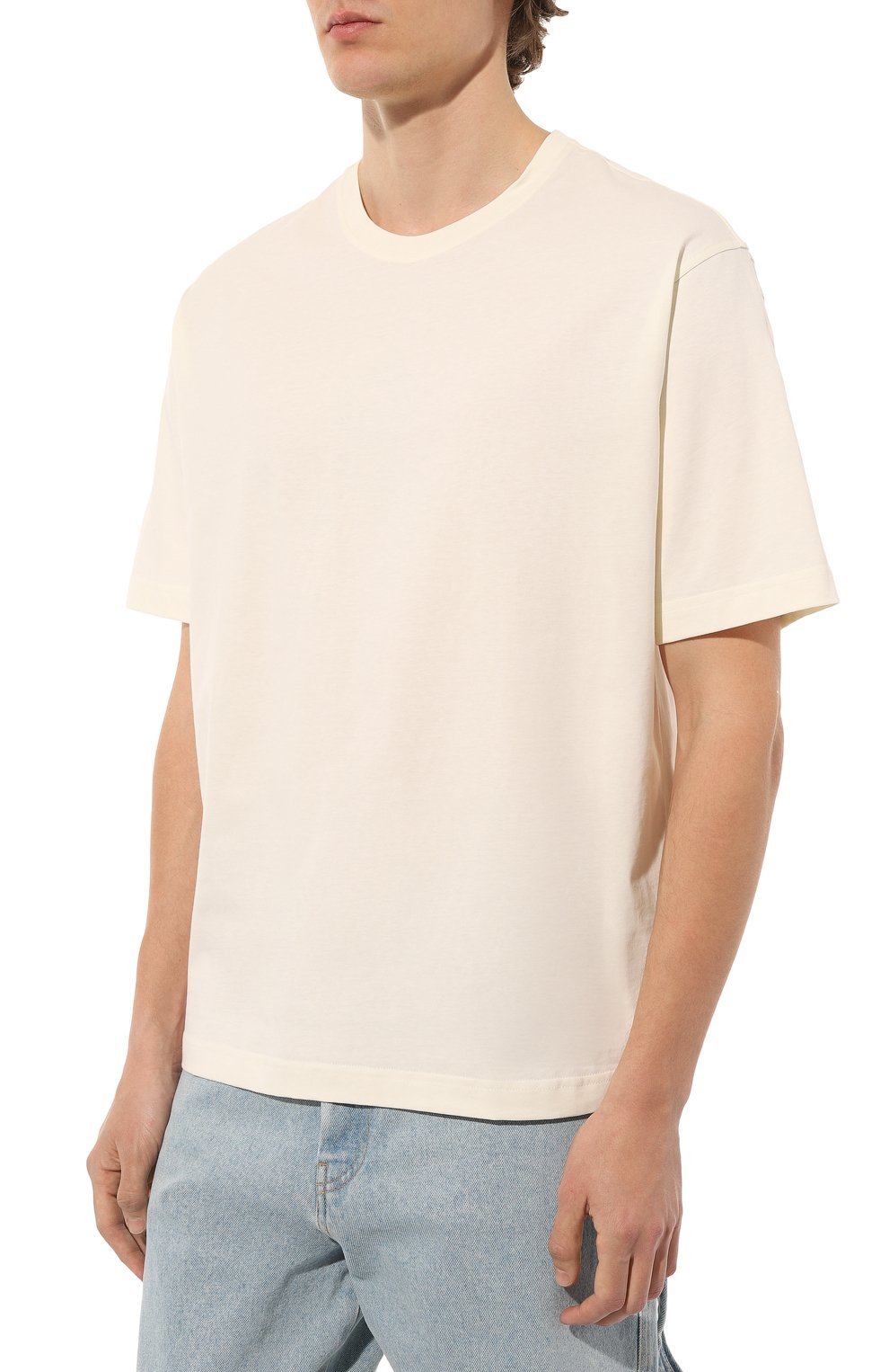 Хлопковая футболка DONDUP белого цвета по цене 14050 руб., арт. US340/JF0329U/DU6, фото 3 Хлопковая футболка DONDUP, арт. US340/JF0329U/DU6, фото 3