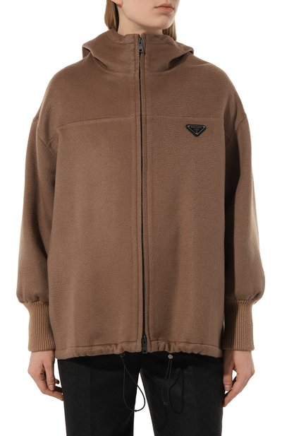 Кашемировая куртка PRADA бежевого цвета по цене 580000 руб., арт. P679L-1XON-F0040-212, фото 3 Кашемировая куртка PRADA, арт. P679L-1XON-F0040-212, фото 3