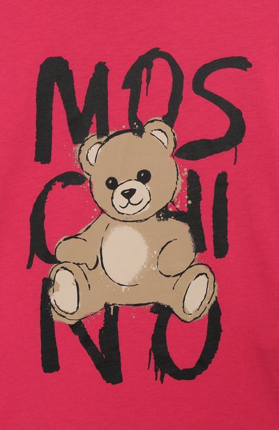 Хлопковая футболка MOSCHINO, арт. HNM05G/LAA20/4-8, фото 3