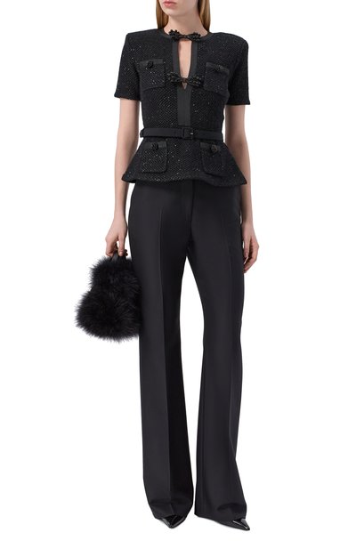 Топ SELF-PORTRAIT черного цвета по цене 55650 руб., арт. RS26210TB, фото 2 Топ SELF-PORTRAIT, арт. RS26210TB, фото 2